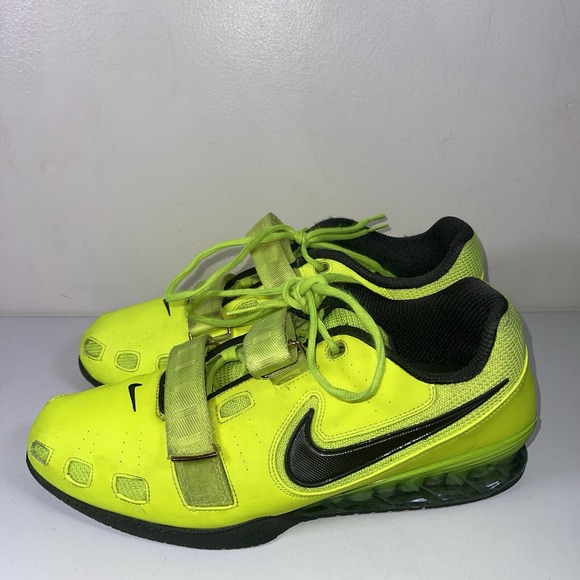 Nike Romaleos 2 Shoes Mens 14 Weightlifting‎ Powerlifting Volt Green 476927-700 - Picture 2 of 10